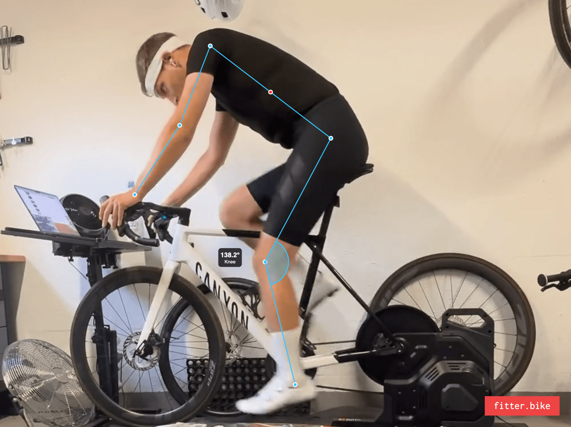 Bike fit analysis snapshot