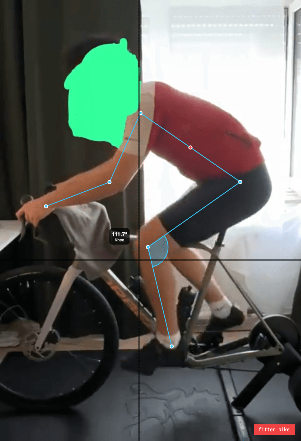 Bike fit analysis snapshot